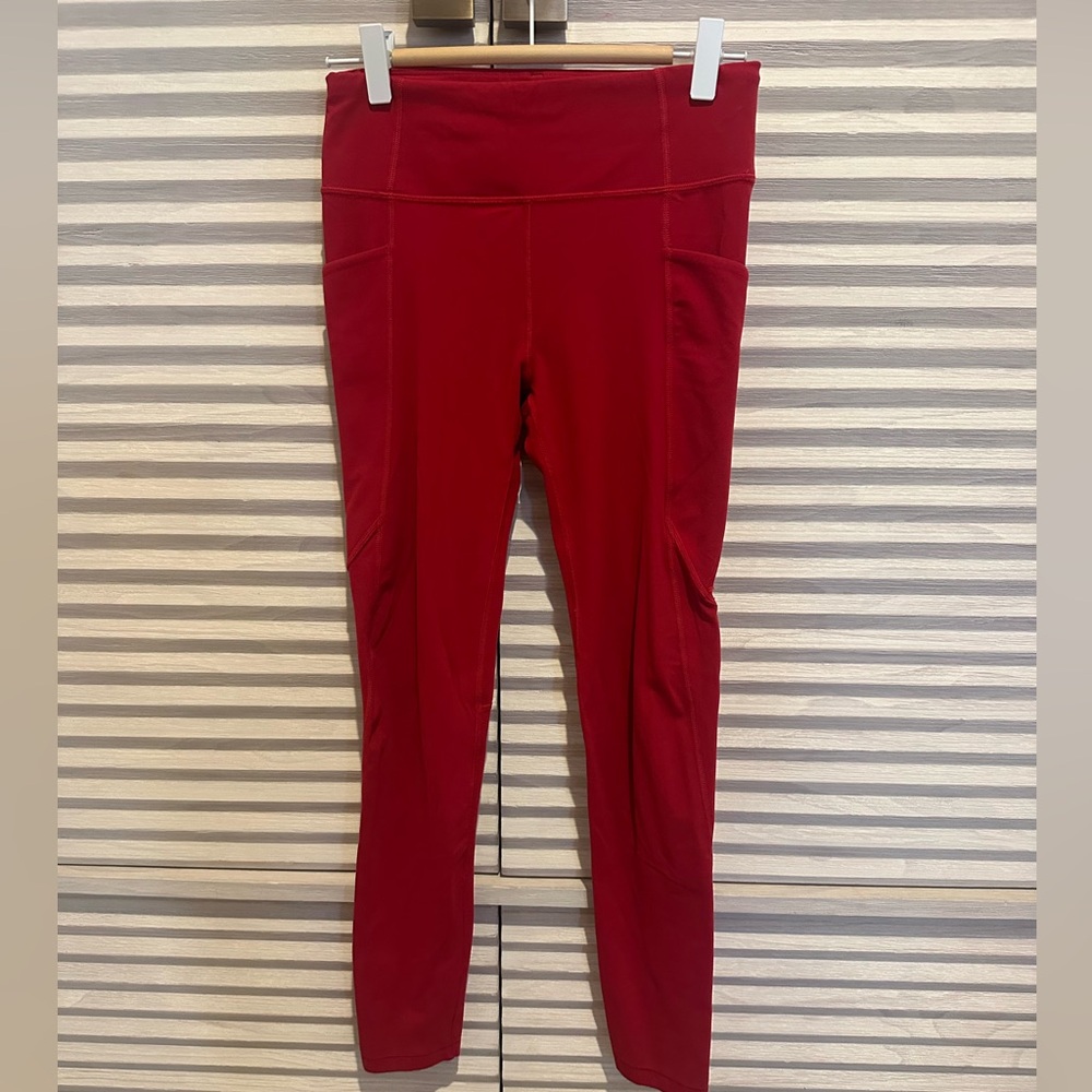Athleta Women's Vibrant Red Leggings